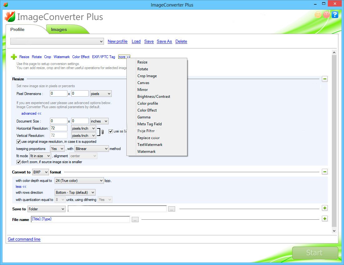 Icplus онлайн-конвертер raw в jpeg..