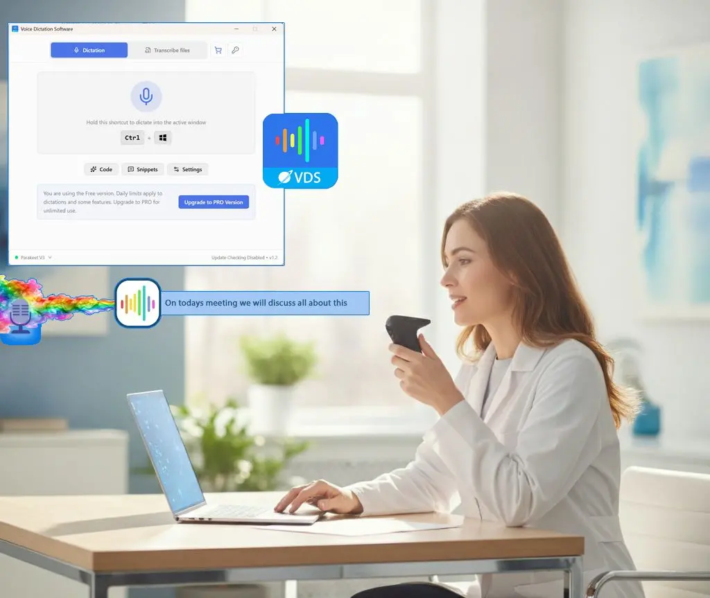 SayOnce - Voice Dictation Software Скриншот.