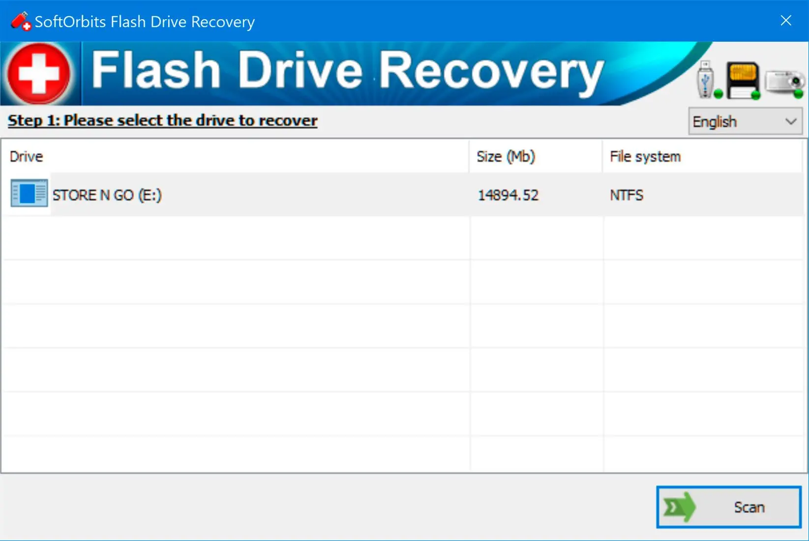 Select the drive..