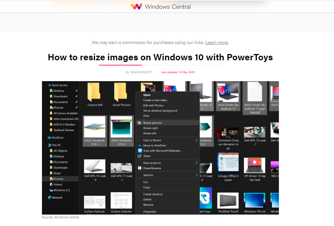 Изменитель размера изображений Powertoy для Windows 11|большой. Изменитель размера изображений Powertoy для Windows 11|большой.
