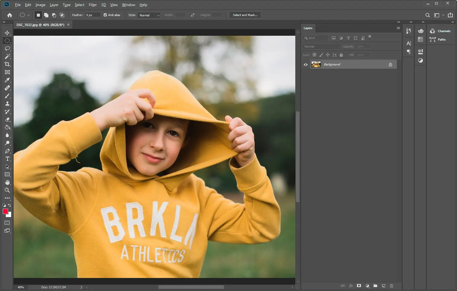 Окно Photoshop..