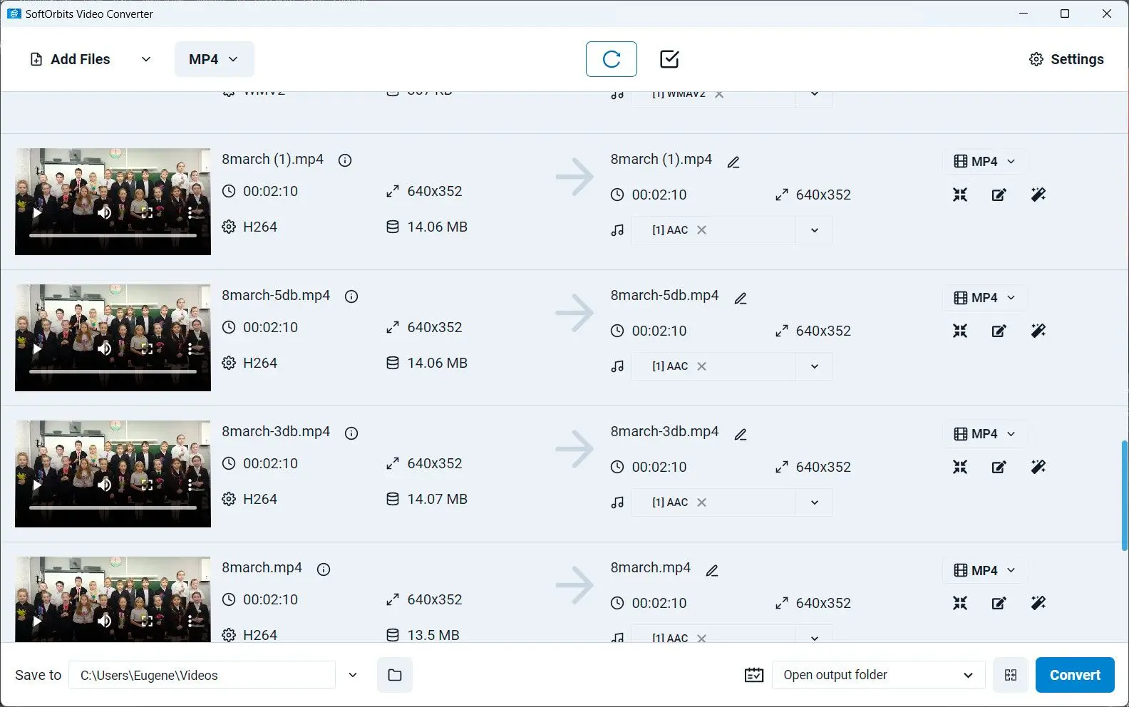 SoftOrbits Video Converter Снимок экрана.