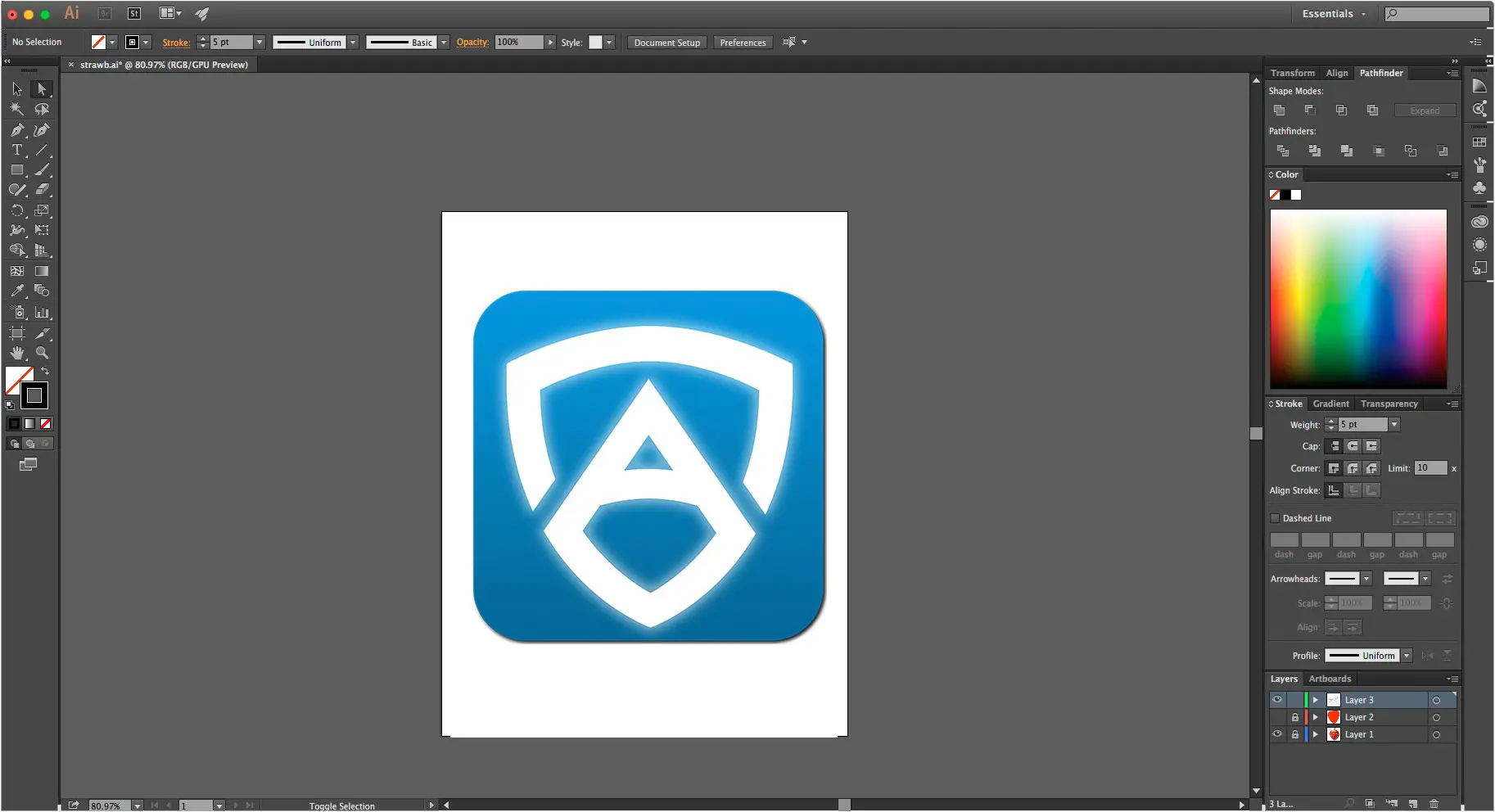 Adobe Illustrator: создание иконок..