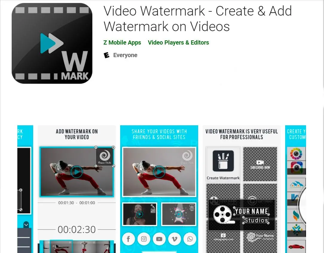 Видео Watermark - Создание и добавление водяного знака на видео..