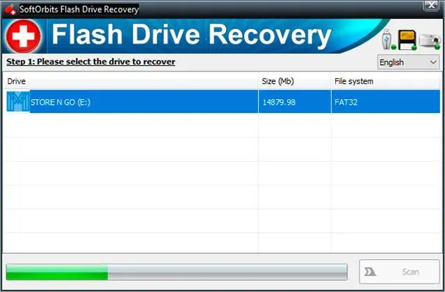 Сканировать verbatim flash drive..