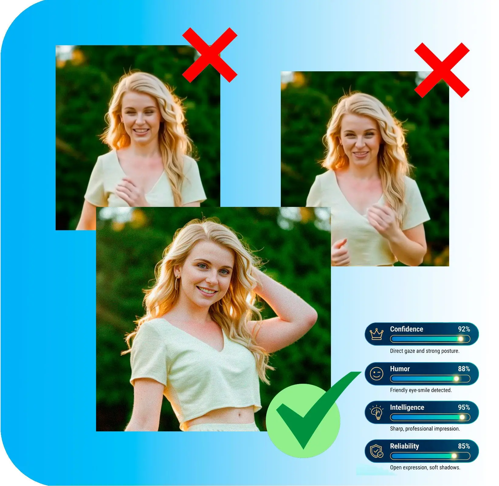 Выберите свое лучшее фото, используя несколько критериев.