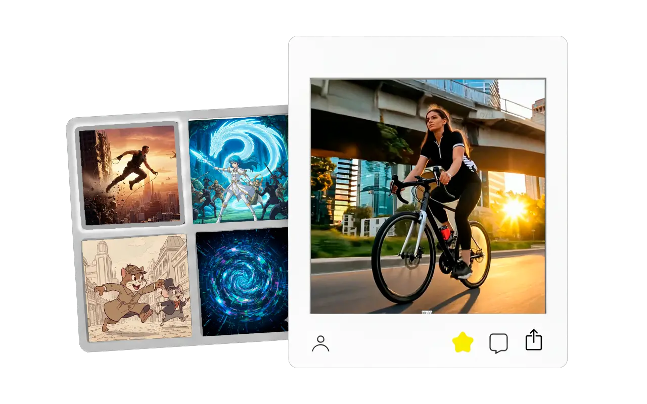 Создайте любой стиль видео.