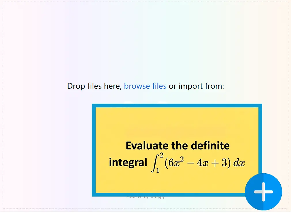 Загрузите фотографию задачи.