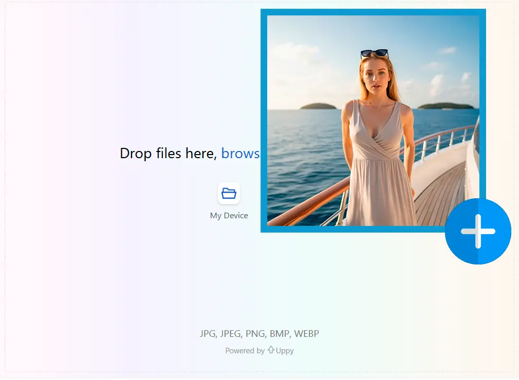 Загрузите эталонное изображение.