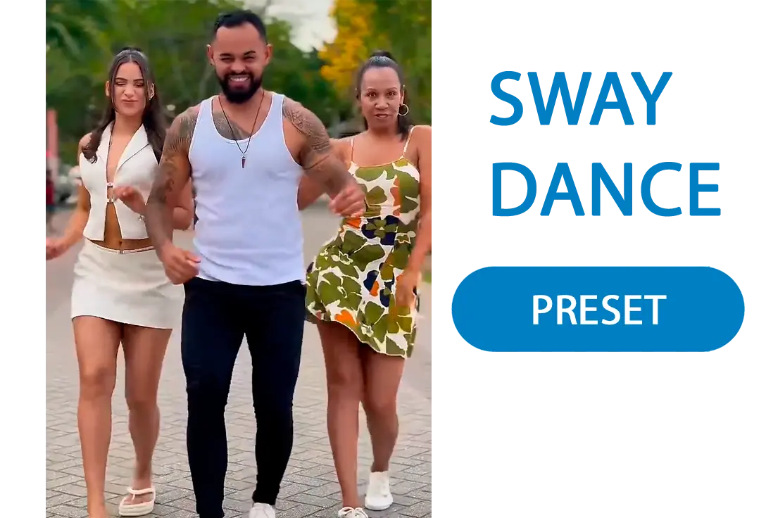 Выберите эффект танца Sway.