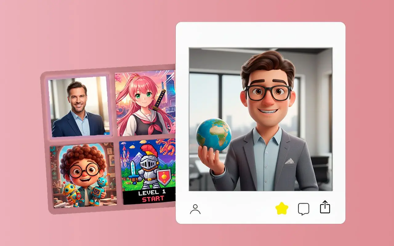 Создавайте все, что можете представить: Создавайте персонализированные аватары.