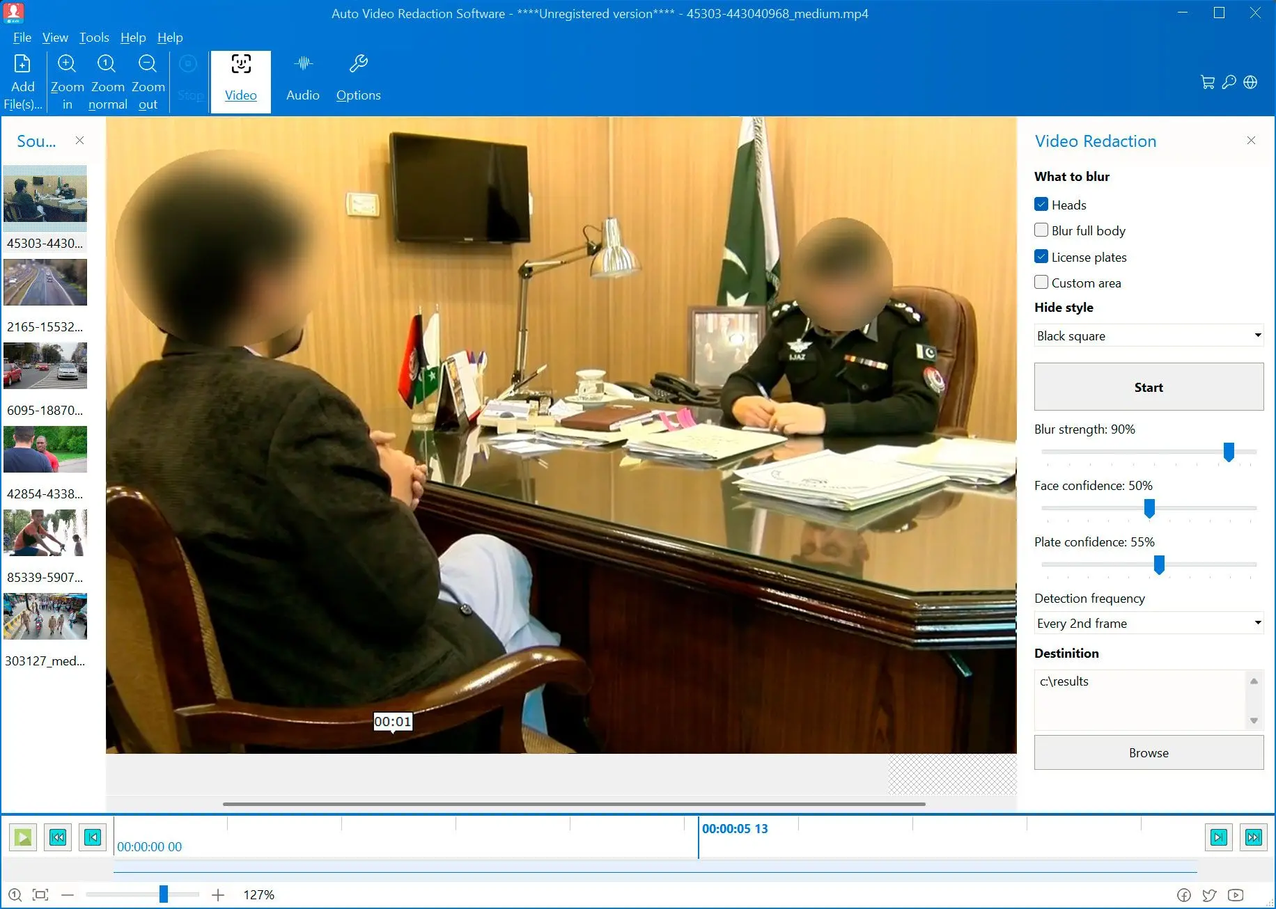 Обработка и сохранение.