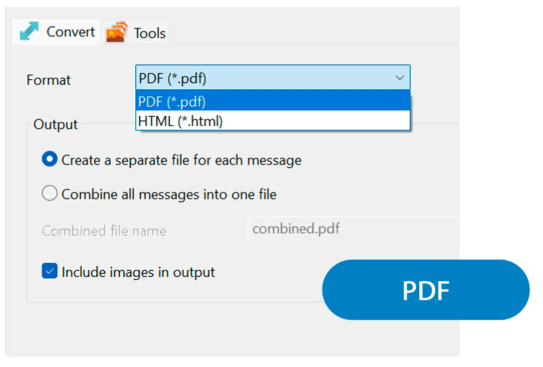 Выберите вывод PDF.