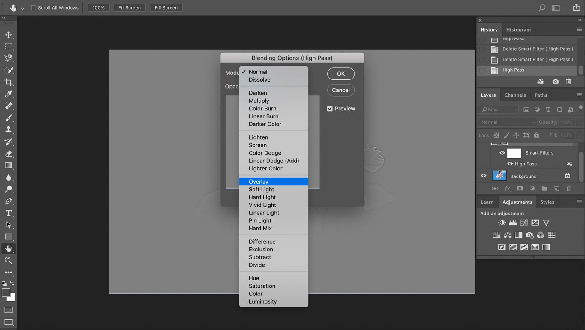 Размыть в фотошопе с помощью наложения.