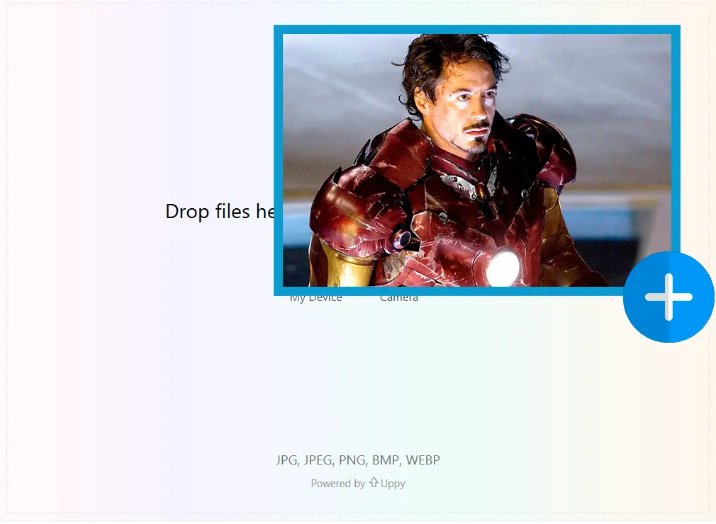 Загрузить целевой медиафайл.