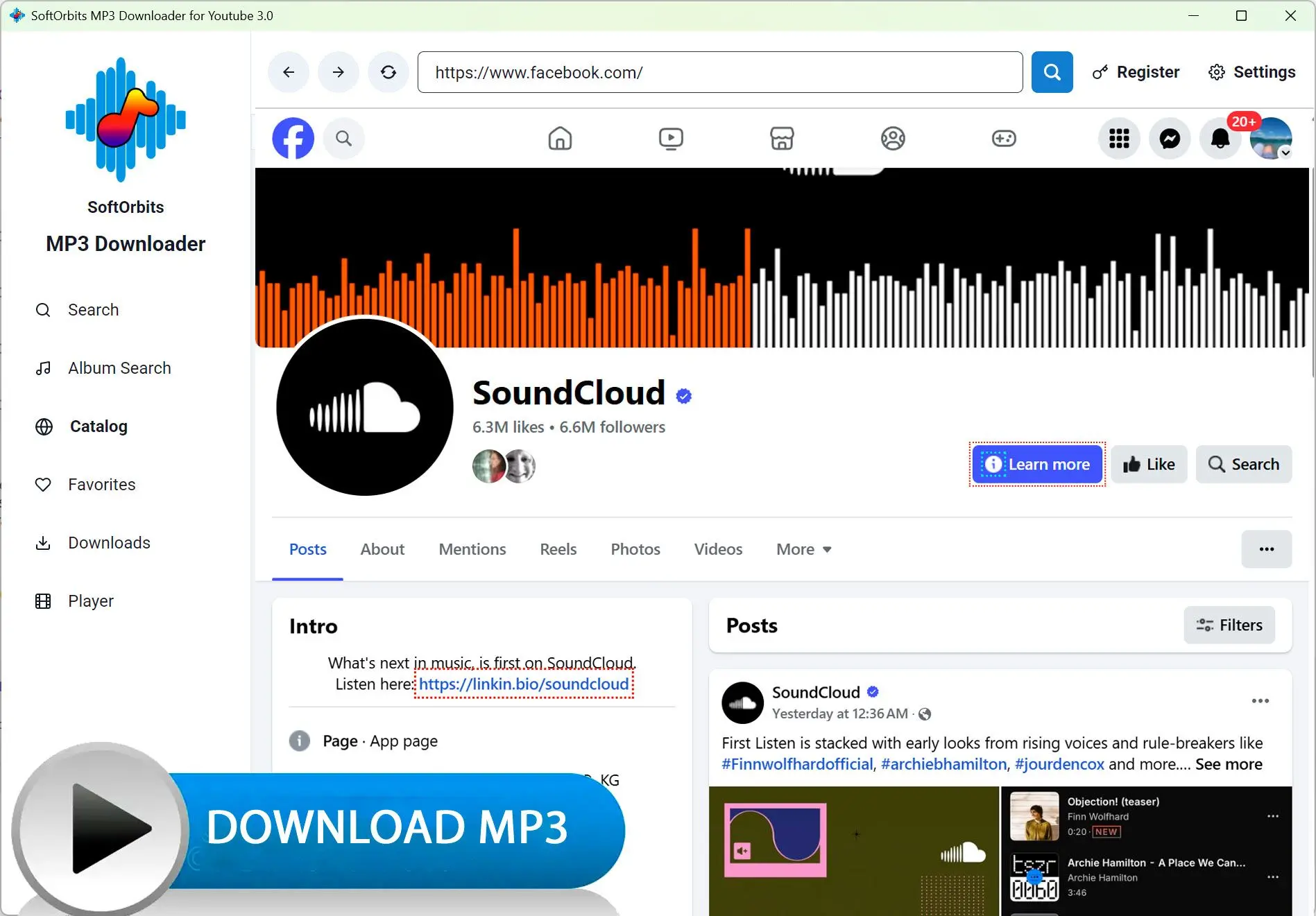 MP3 Downloader for Youtube: Снимок экрана.