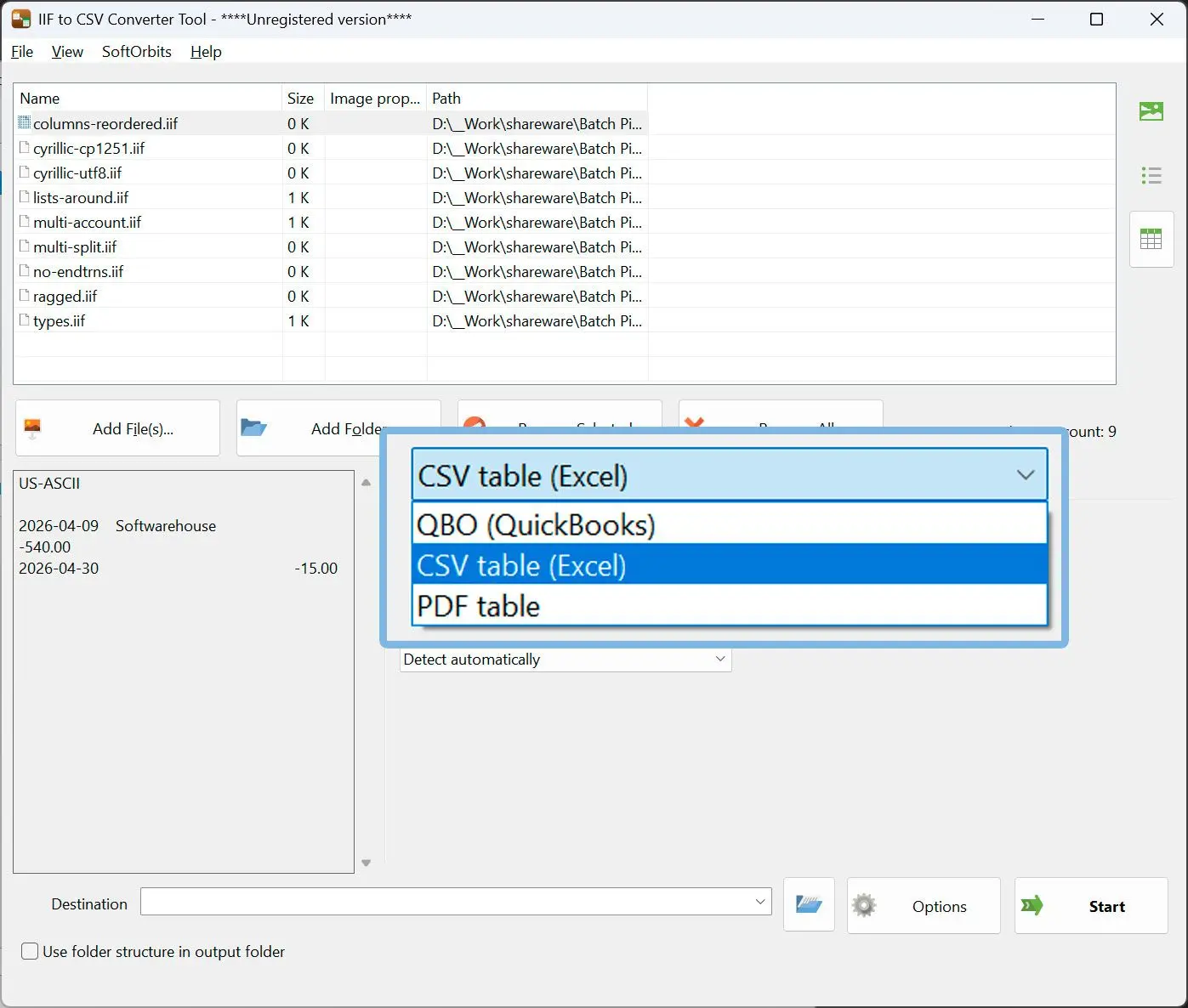 Выберите формат CSV и сохраните файл.