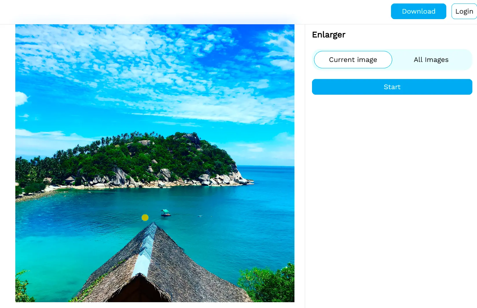 Нажмите кнопку <span class="bold">Увеличить масштаб</span>.