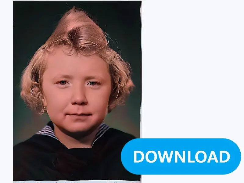 Загрузите восстановленную фотографию.