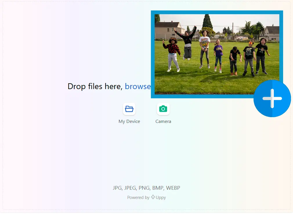 Загрузите эталонное изображение.