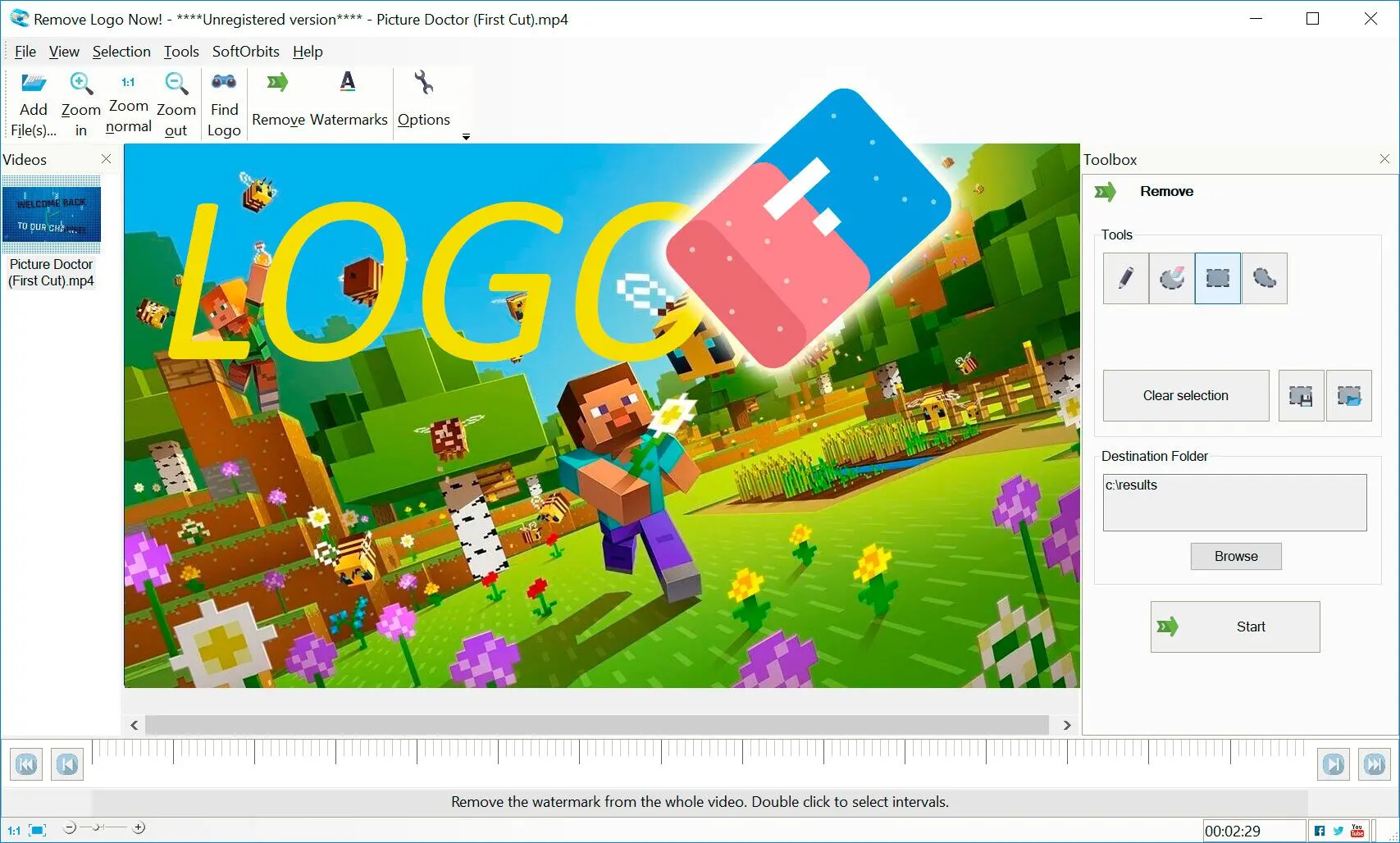 Remove Logo Now Снимок экрана.