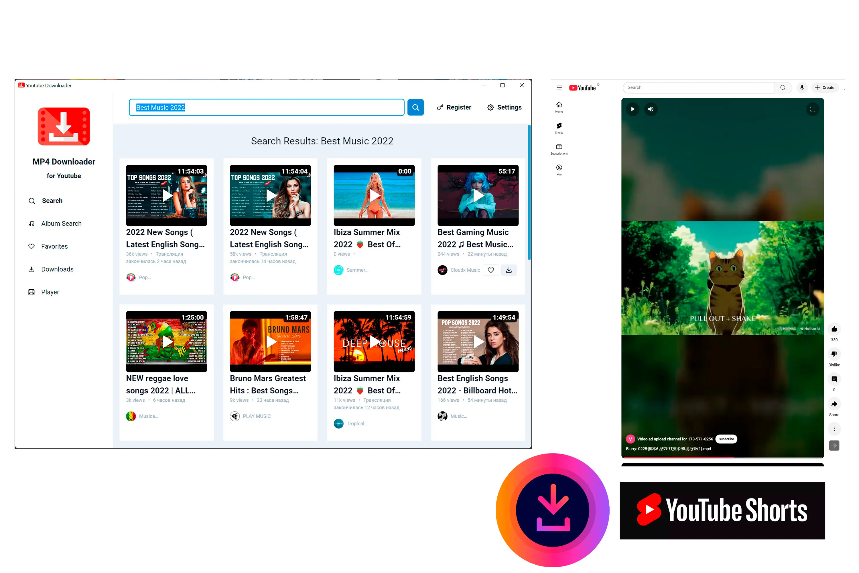 MP4 Downloader for Youtube Снимок экрана.