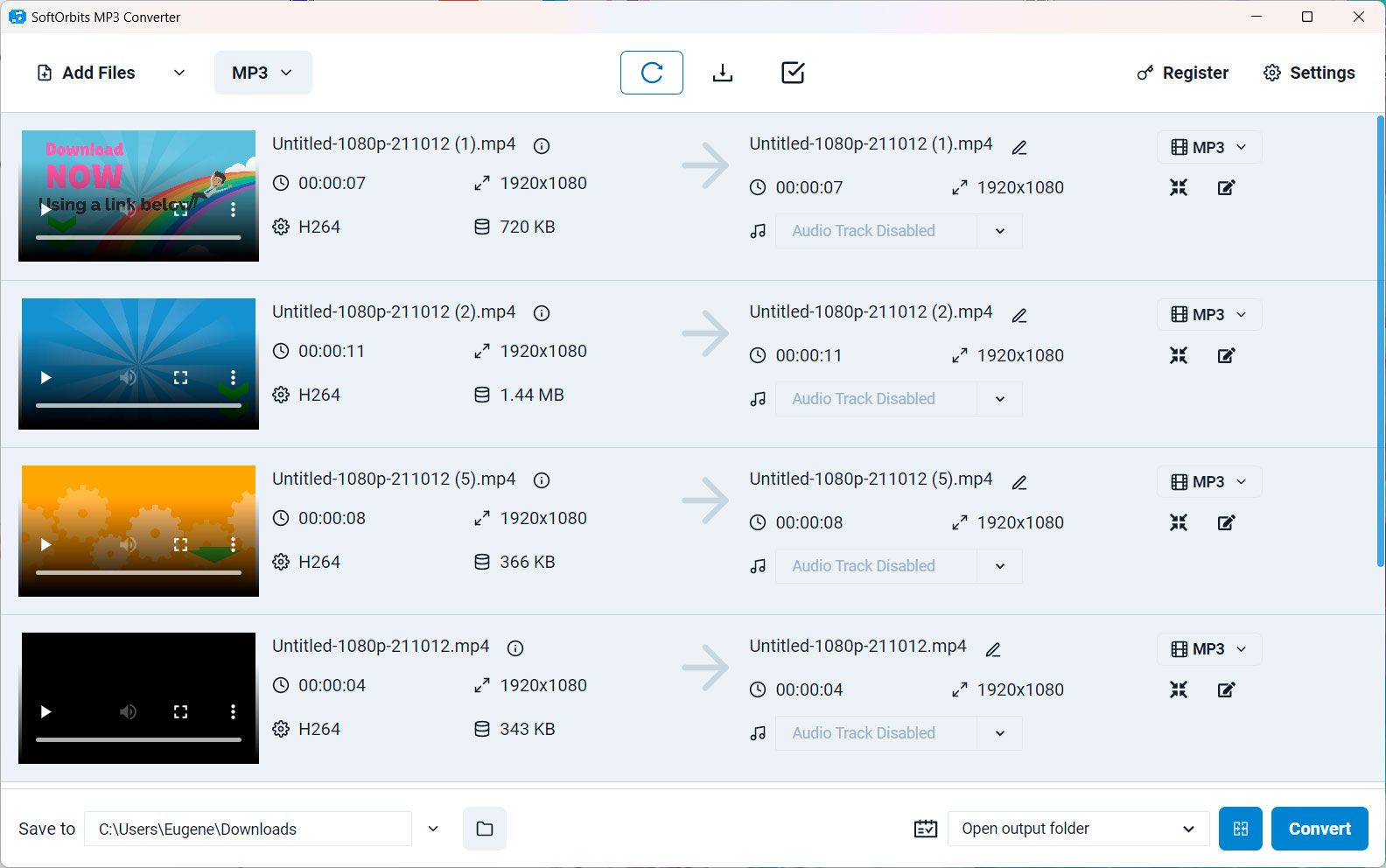 SoftOrbits MP3 Converter Снимок экрана.