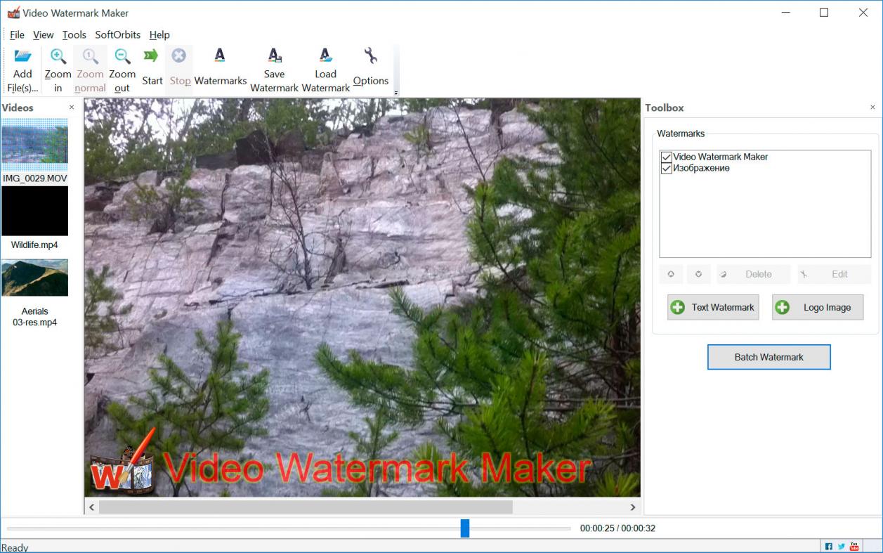 Video Watermark Maker Снимок экрана.